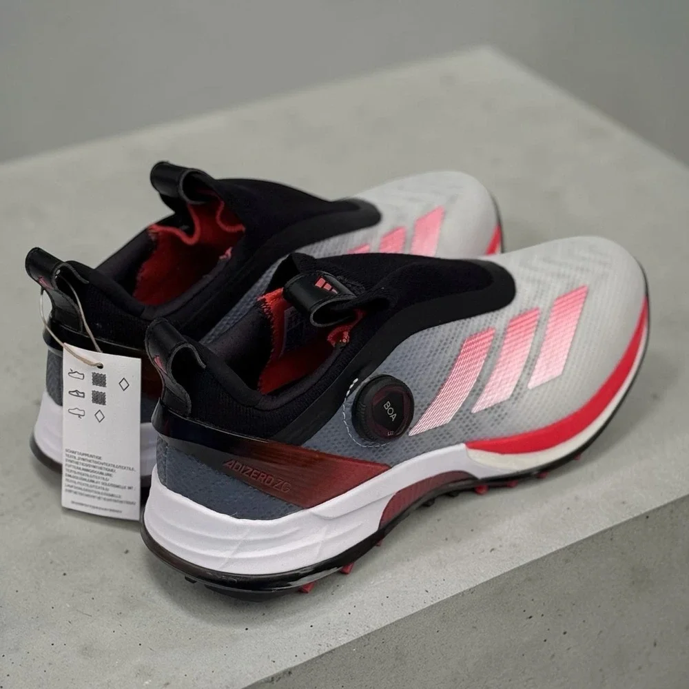 Adidas Adizero ZG BOA Spikeless Golf Shoes Waterproof Red IH9896‎ Mens Size 14